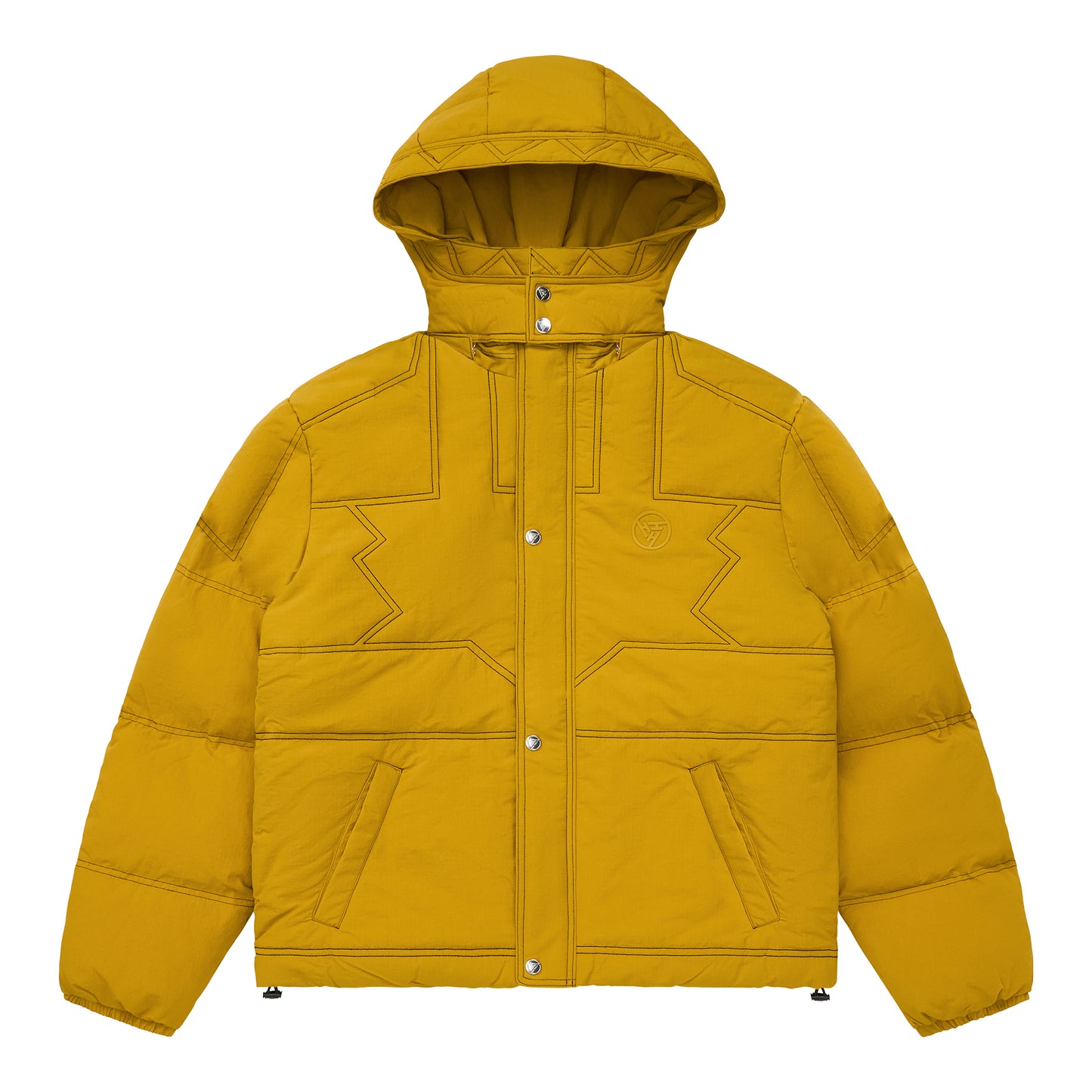 YUGIOH MILLENNIUM PUZZLE PUFFER JACKET (GOLD)