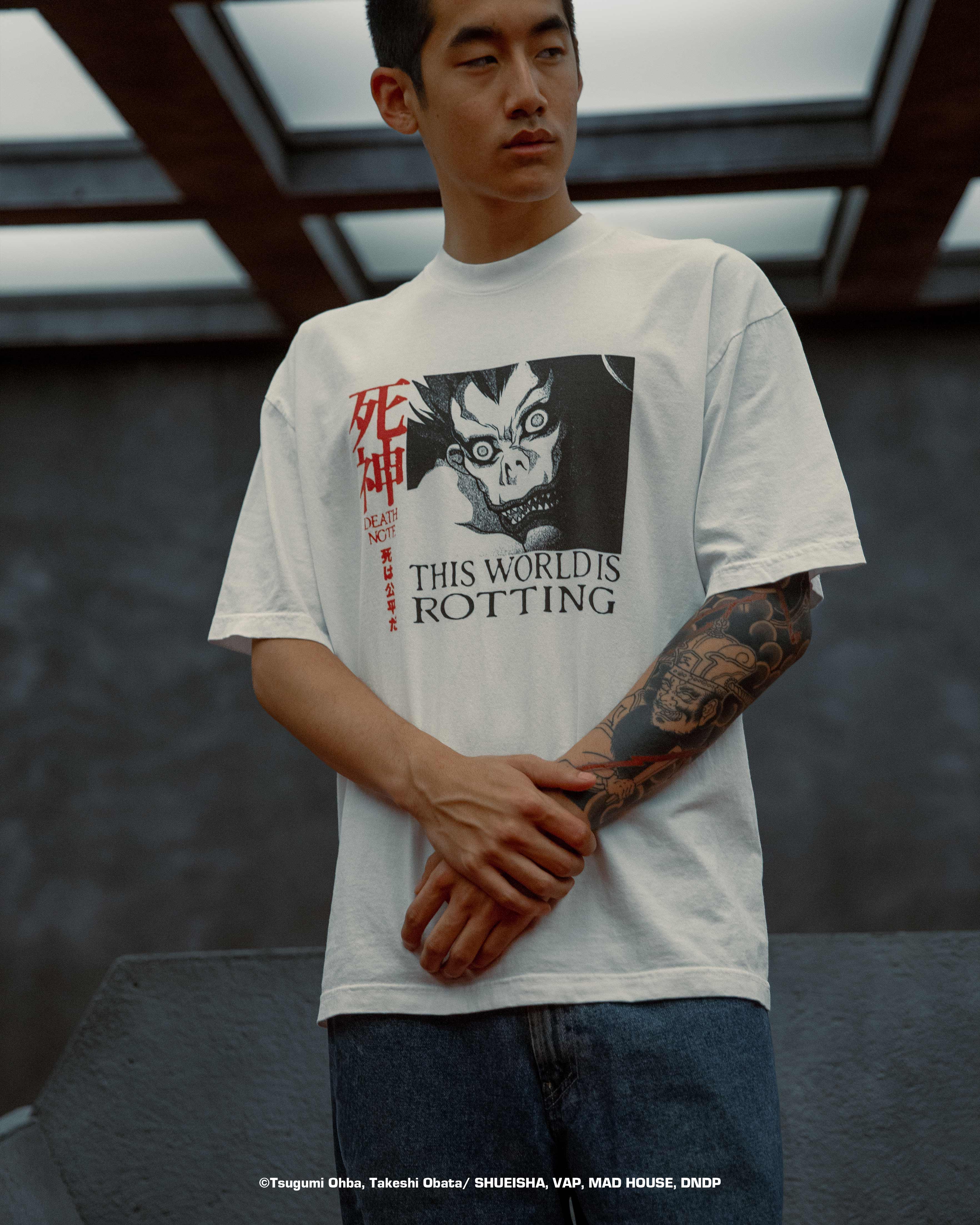 DEATH NOTE ROTTEN SHIRT (WHITE) – Hypland
