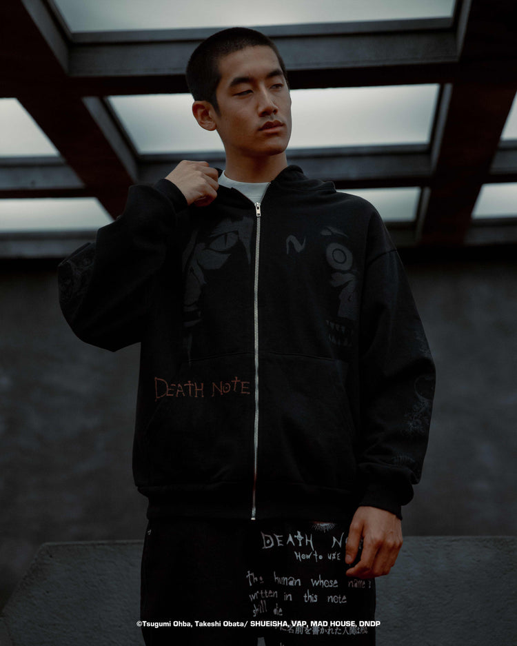 DEATH NOTE SHINIGAMI ZIP HOODIE (BLACK)
