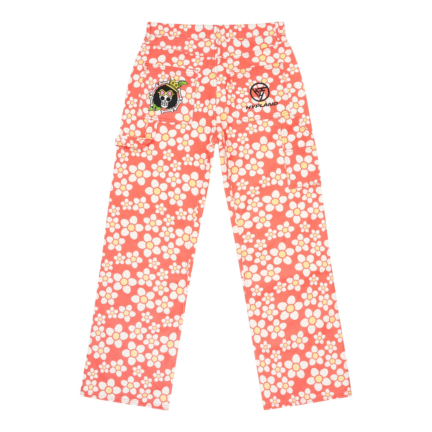 ONE PIECE BROOK FLORAL PANTS (ORANGE)