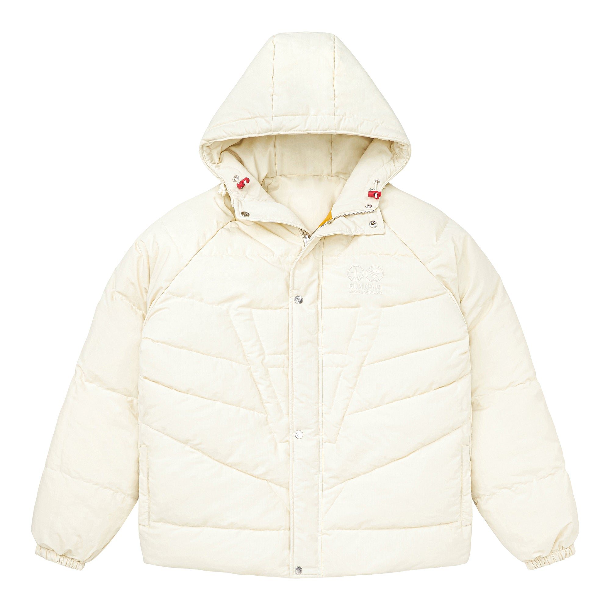 GUNDAM RX-78-2 REVERSIBLE PUFFER JACKET (WHITE) – Hypland
