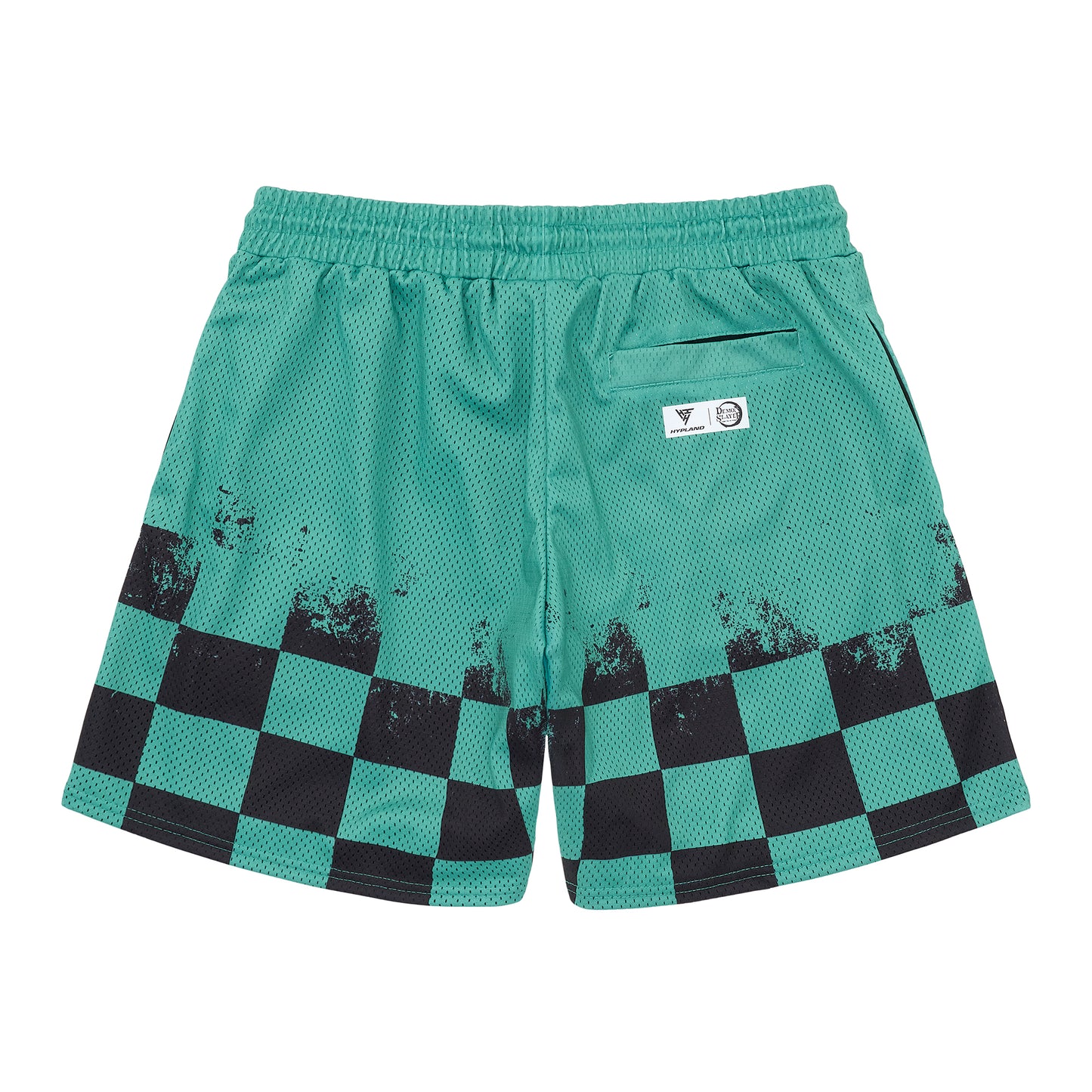 DEMON SLAYER TANJIRO MESH SHORTS (GREEN)