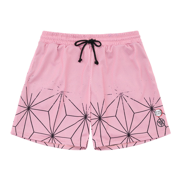 DEMON SLAYER NEZUKO MESH SHORTS (PINK)