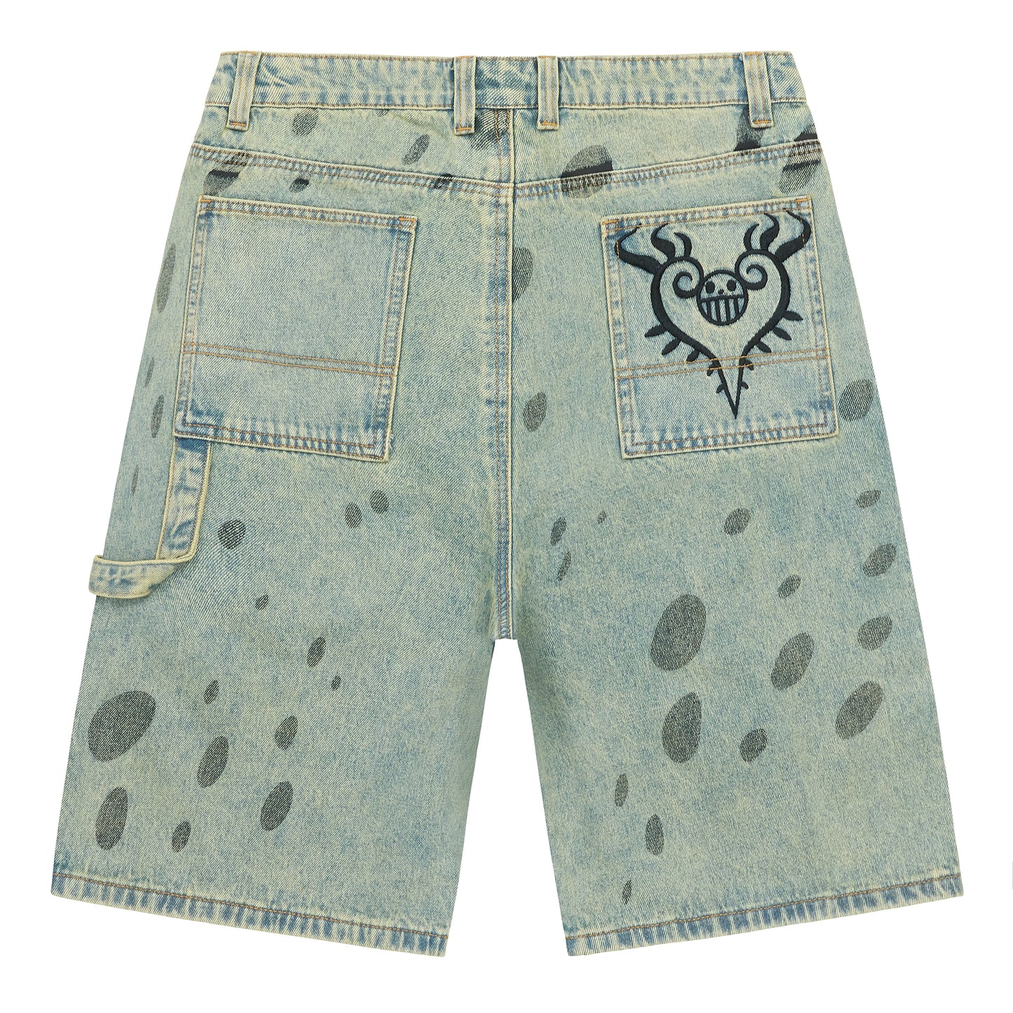 ONE PIECE LAW DENIM JORTS (LIGHT WASH) *PRE ORDER*