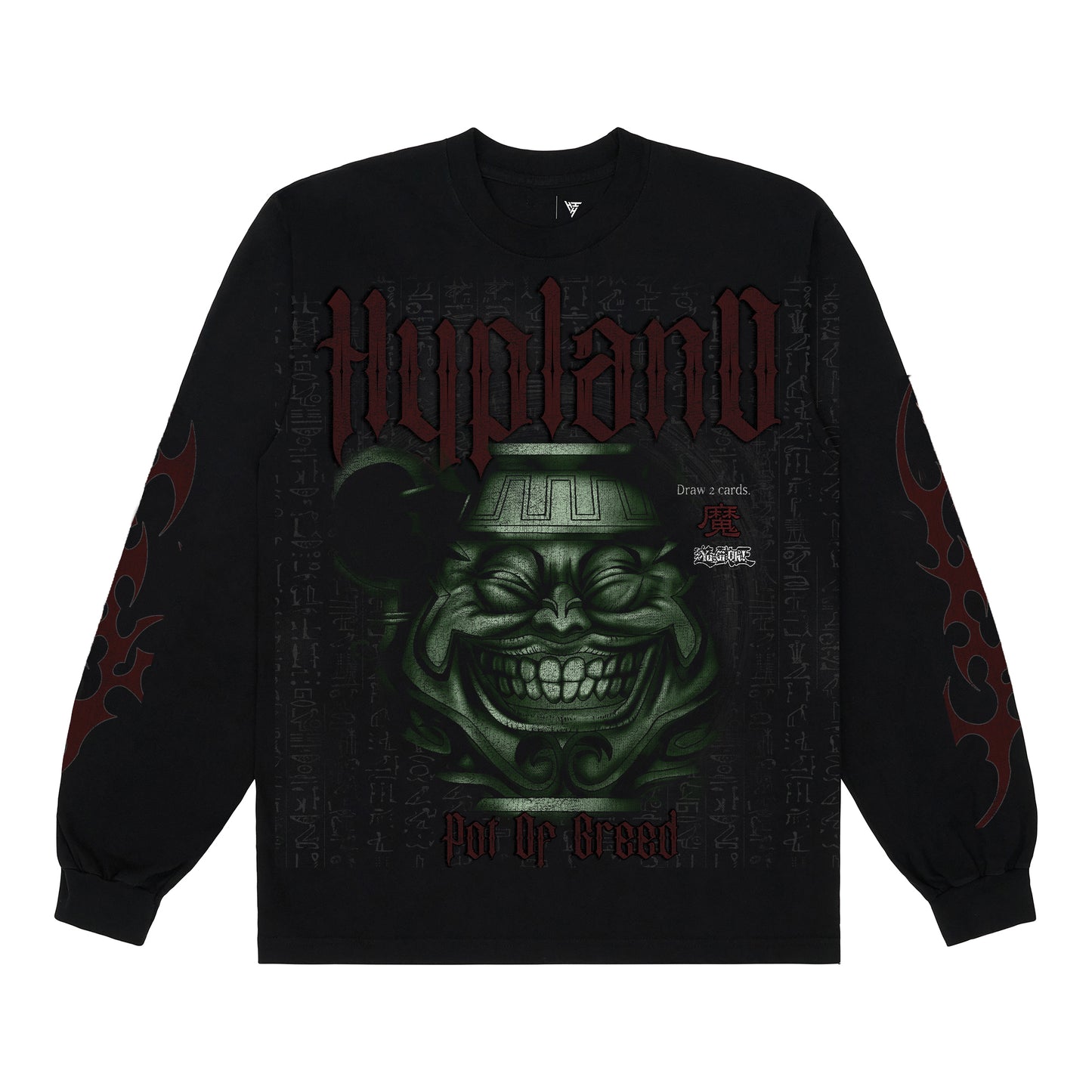 YUGIOH POT OF GREED L/S SHIRT (BLK)