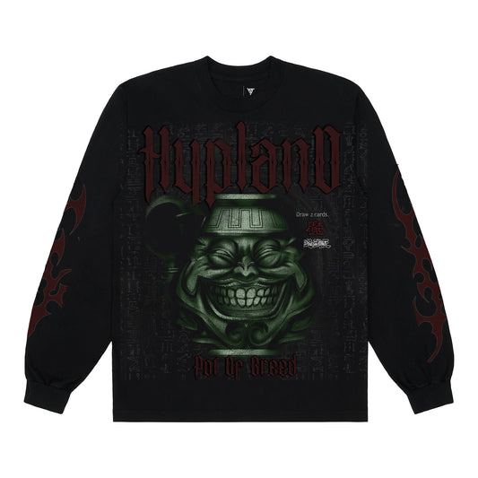 YUGIOH POT OF GREED L/S SHIRT (BLK)
