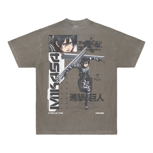 AOT MIKASA SHIRT (CEMENT)