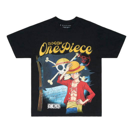 ONE PIECE LUFFY JUMBO PRINT SHIRT (BLACK)