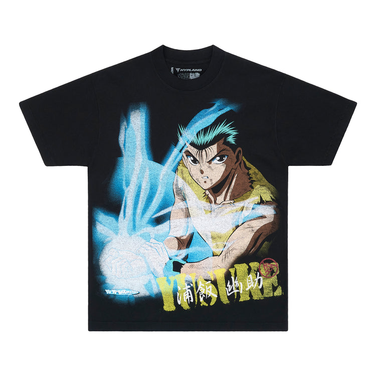 YYH YUSUKE SPIRIT WAVE MEGA PRINT SHIRT (BLACK)