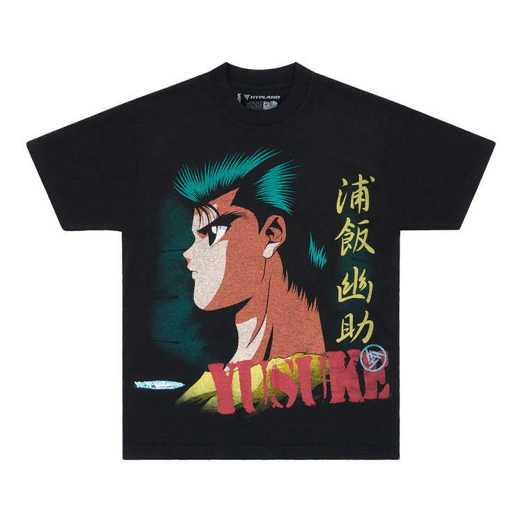 YYH YUSUKE PROFILE MEGA PRINT SHIRT (BLACK)