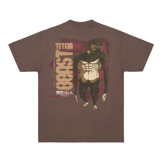 AOT BEAST TITAN SHIRT (CHOCOLATE)