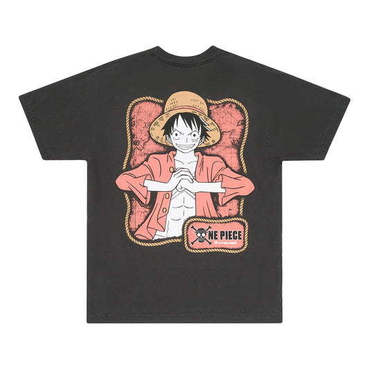 ONE PIECE LUFFY POSE SHIRT (VINTAGE BLACK)