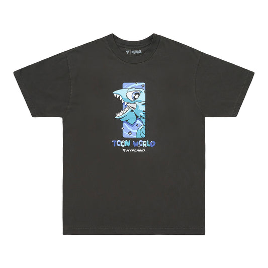 YUGIOH TOON BLUE EYES SHIRT (VINTAGE BLACK)