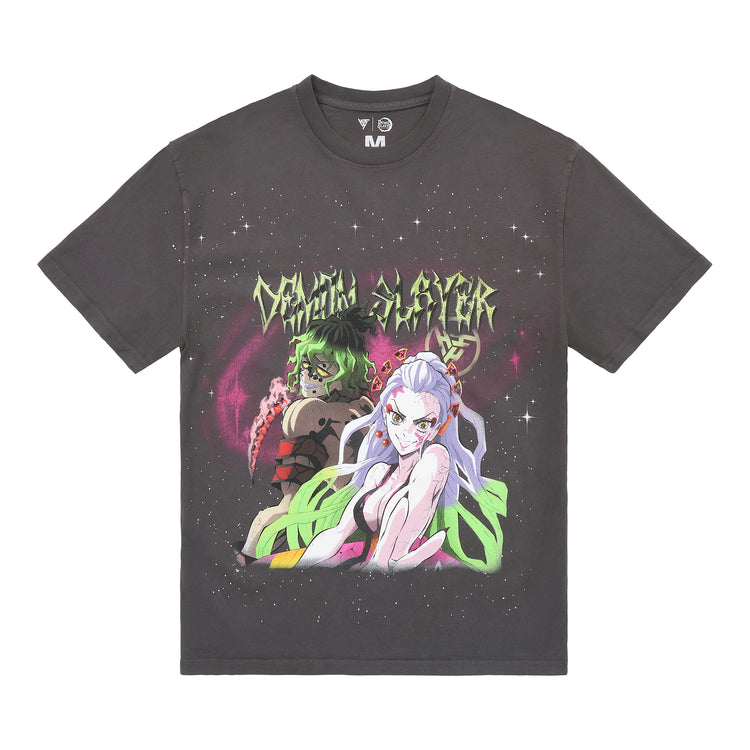 DEMON SLAYER SIBLING JUMBO PRINT SHIRT (VINTAGE GREY)