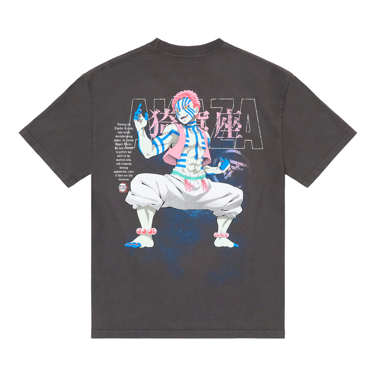 DEMON SLAYER AKAZA STANCE SHIRT (VINTAGE GREY)
