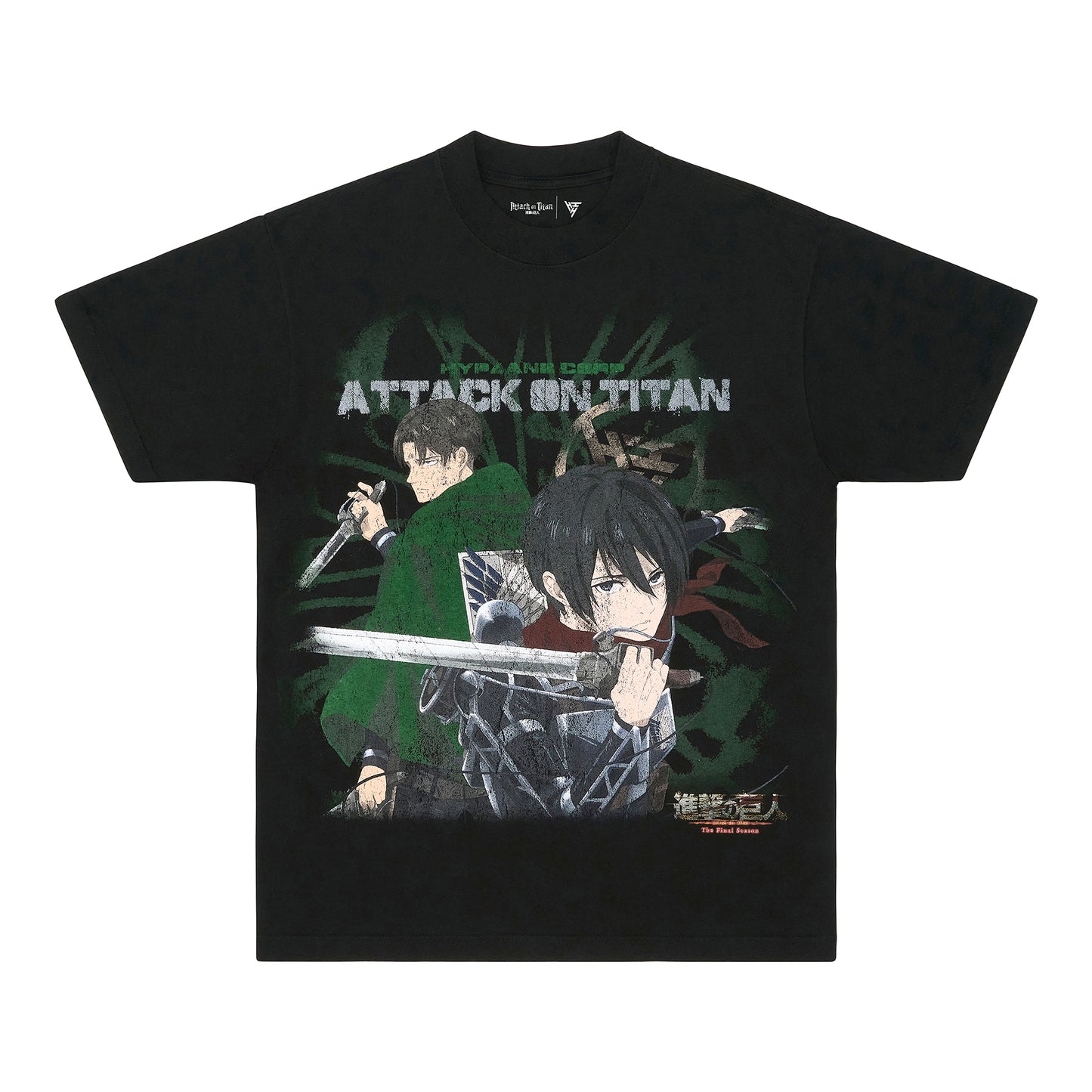 AOT ACKERMAN JUMBO SHIRT (BLACK)