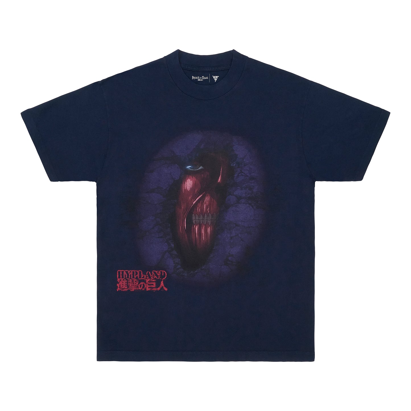 AOT HIDDEN TITAN SHIRT (NAVY)