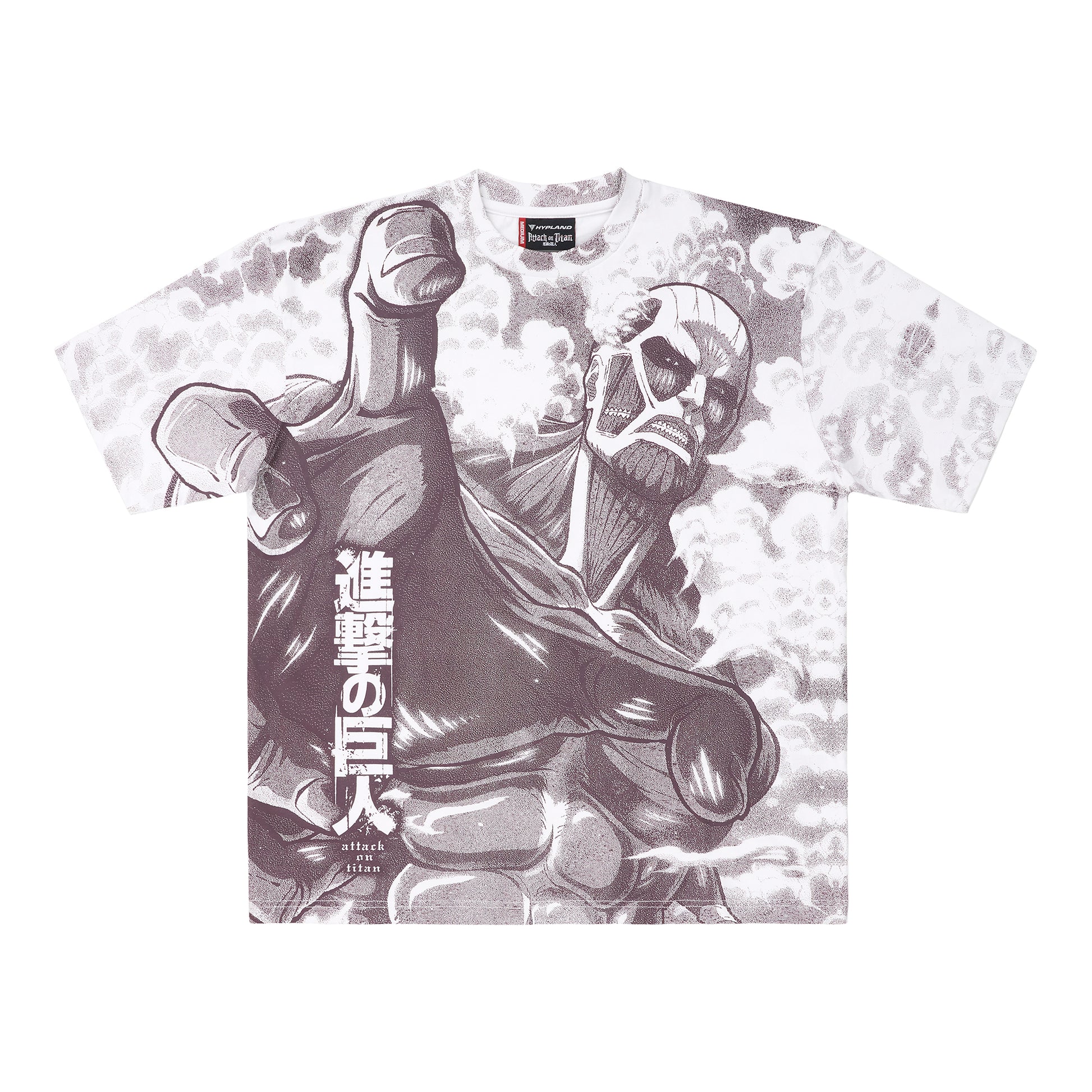 AOT COLOSSAL TITAN AOP SHIRT (WHITE) – Hypland