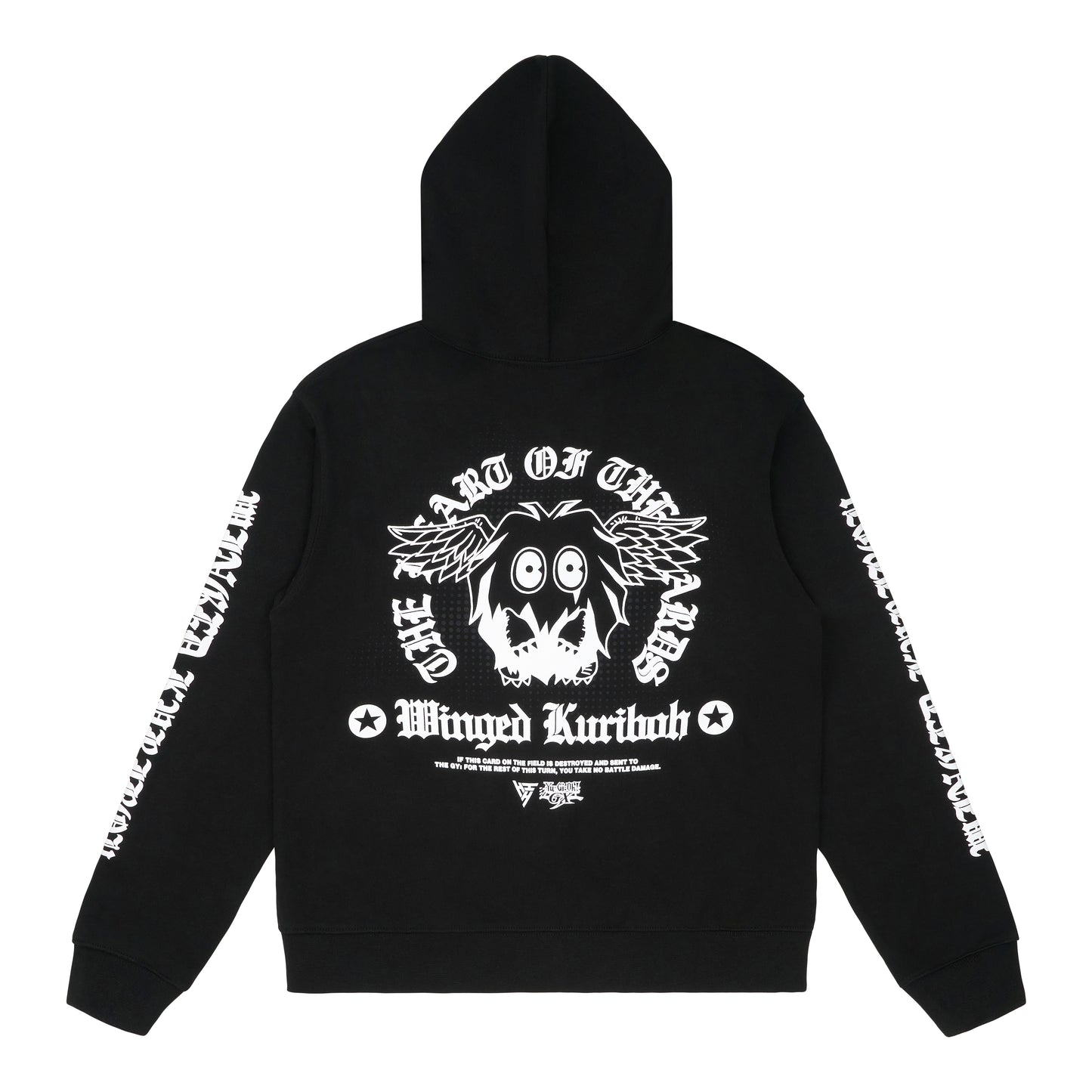 YUGIOH WINGED KURIBOH ZIP HOODIE (BLACK)