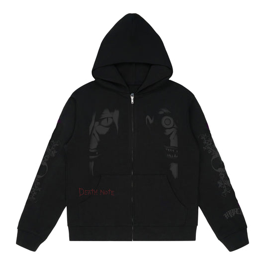 DEATH NOTE SHINIGAMI ZIP HOODIE (BLACK)