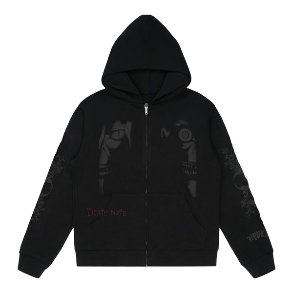 DEATH NOTE SHINIGAMI ZIP HOODIE (BLACK) – Hypland