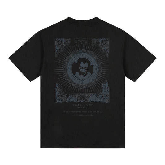DEATH NOTE WRITING SHIRT (BLACK)