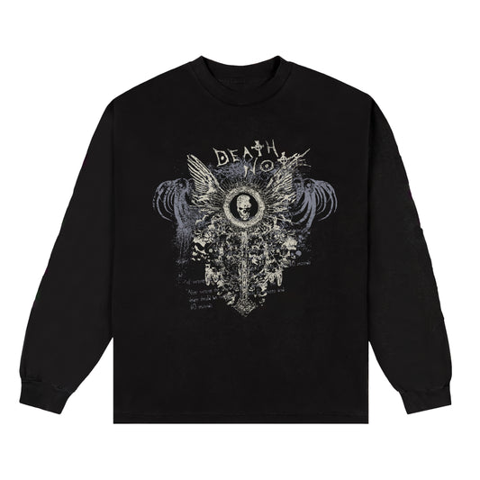 DEATH NOTE GRUNGE LONG SLEEVE SHIRT (BLACK)