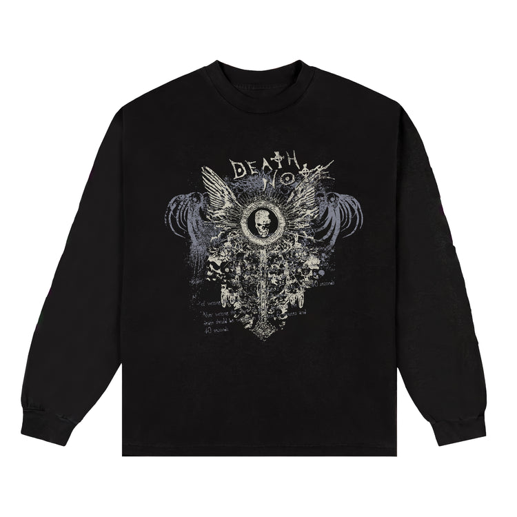 DEATH NOTE GRUNGE LONG SLEEVE SHIRT (BLACK)