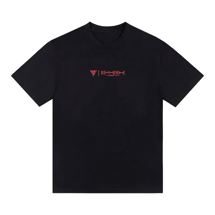 DEATH NOTE LIGHT BLUR SHIRT (BLACK)