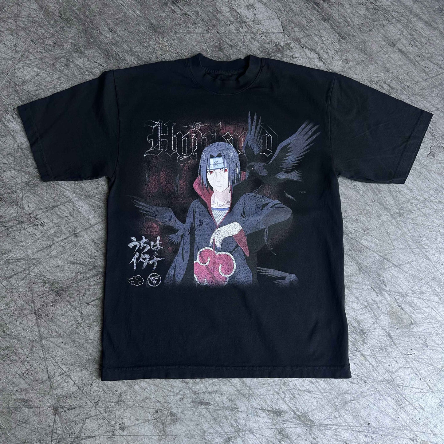 SHIPPUDEN ITACHI SHIRT (BLACK) *PRE ORDER*