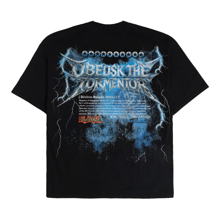 YUGIOH OBELISK JUMBO PRINT SHIRT (BLACK)