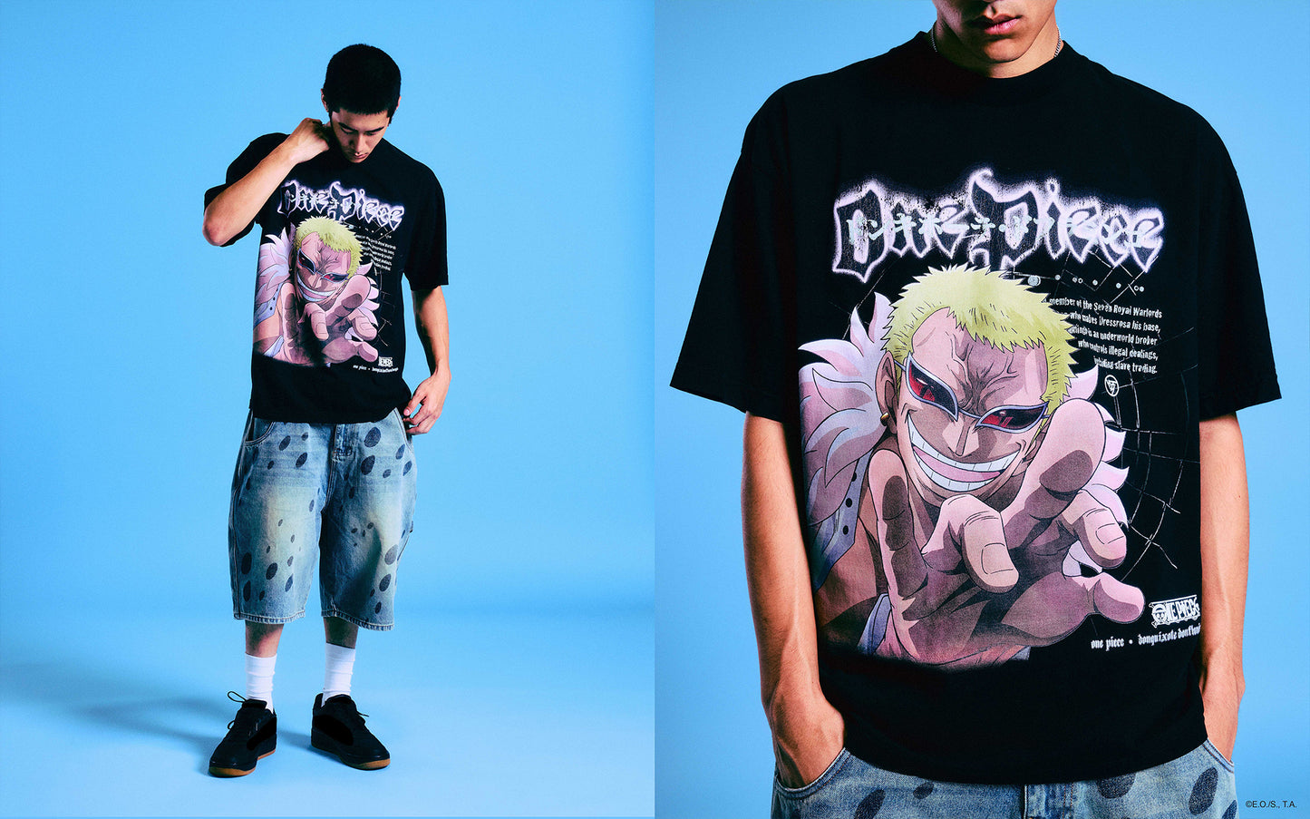 ONE PIECE DOFFY JUMBO SHIRT (BLACK)