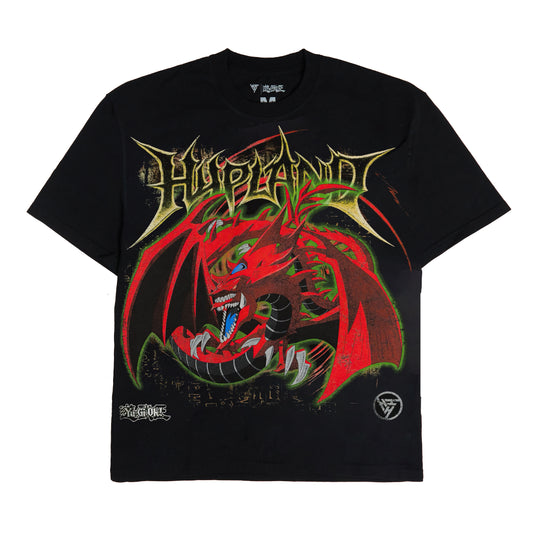 YUGIOH SLIFER JUMBO PRINT SHIRT (BLACK)