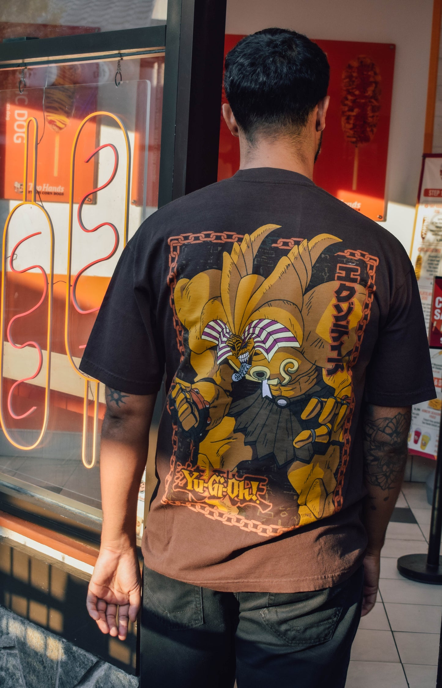 YUGIOH EXODIA SHIRT (BROWN)