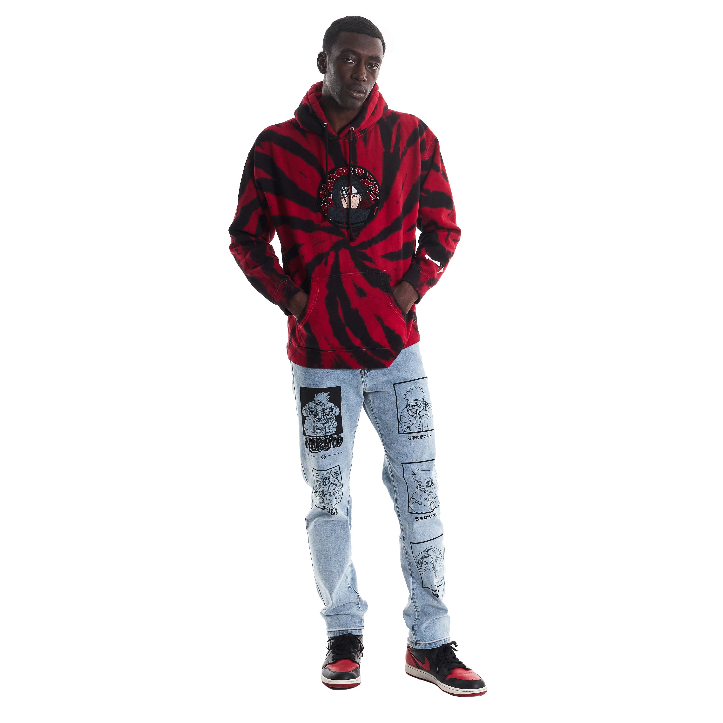 Tie dye naruto online hoodie