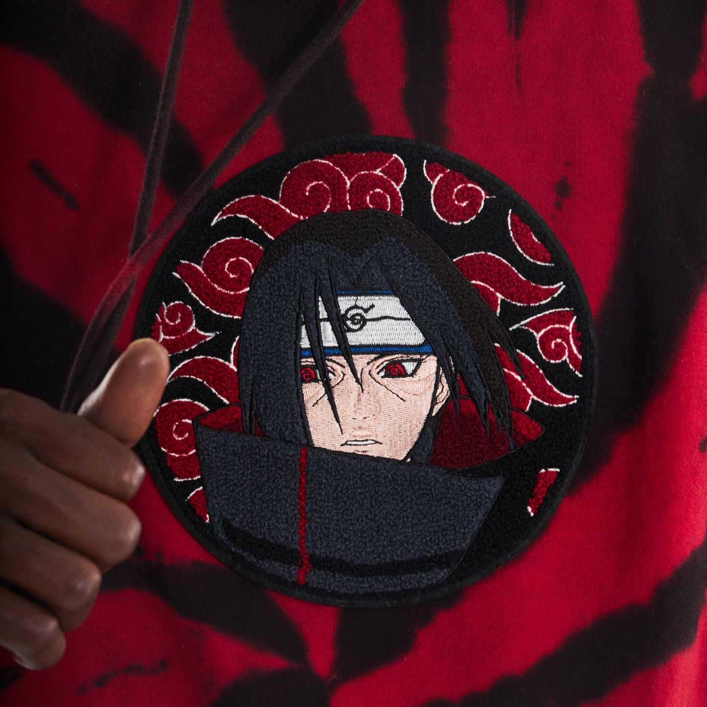 Itachi Akatsuki Jutsu It Naruto Shippuden Embroidered Sweatshirt - AnimeBape