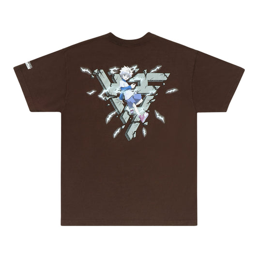 HXH KILLUA BREAKTHROUGH SHIRT (BROWN)