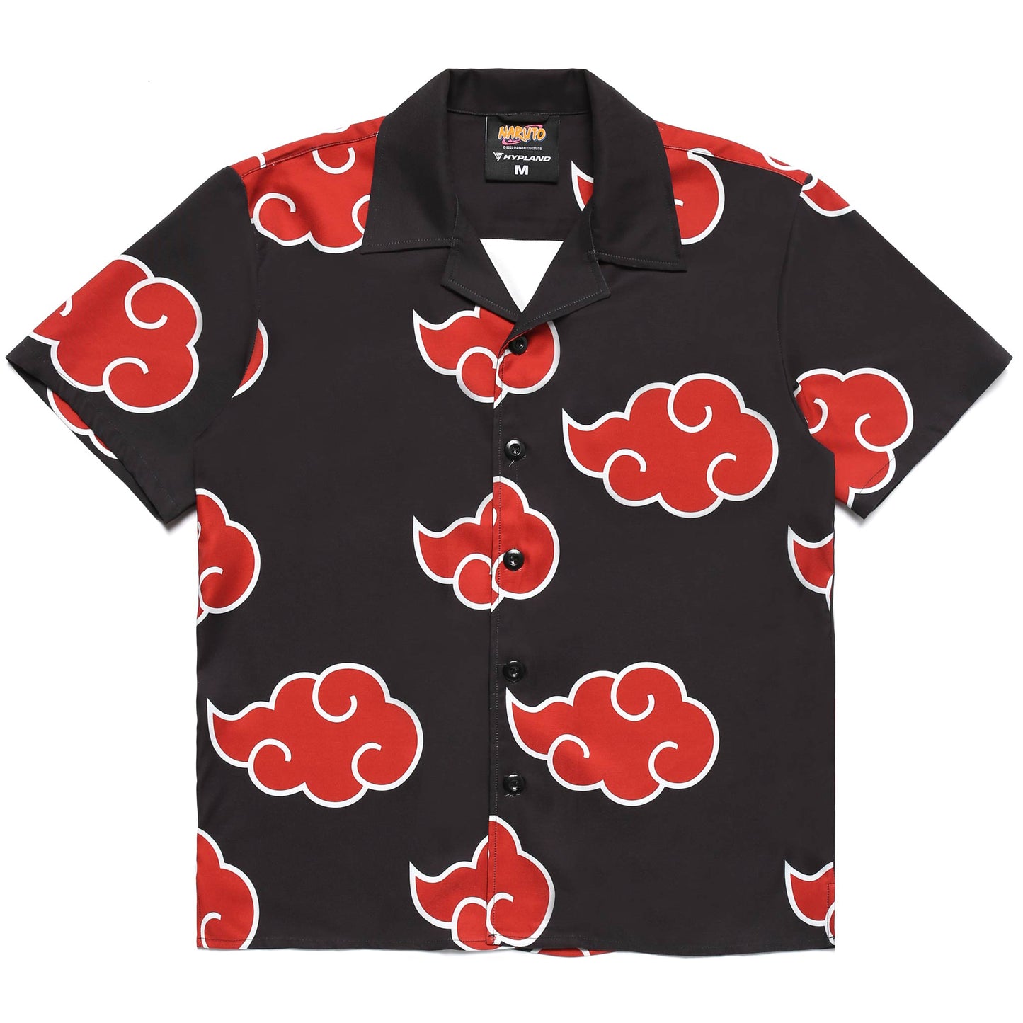 NARUTO AKATSUKI BUTTON UP SHIRT (BLACK)