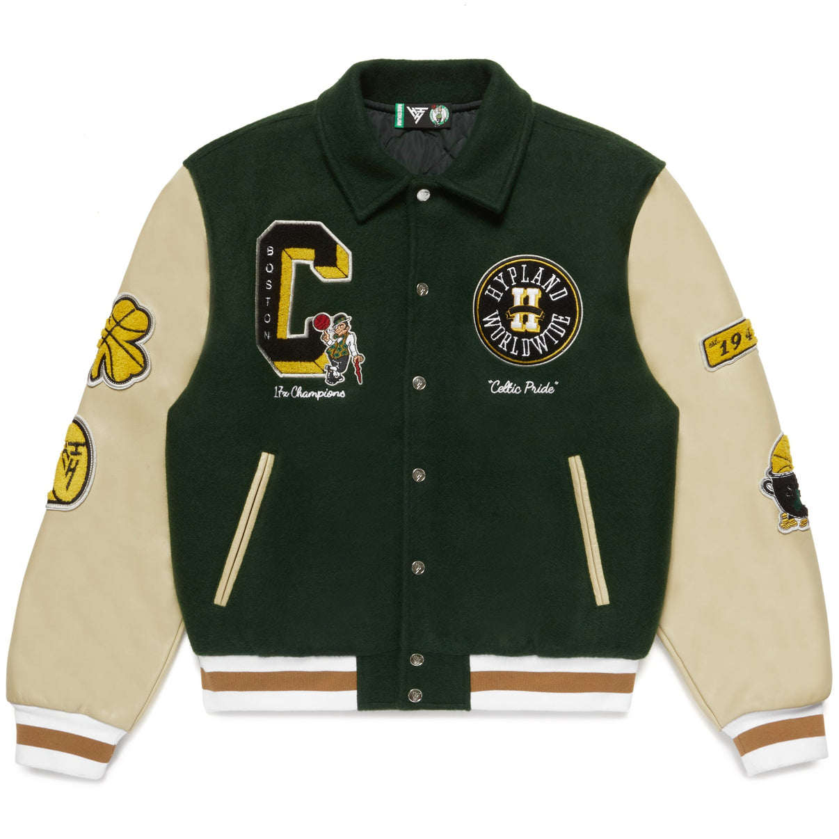 NBA BOSTON CELTICS VARSITY JACKET (GREEN) – Hypland