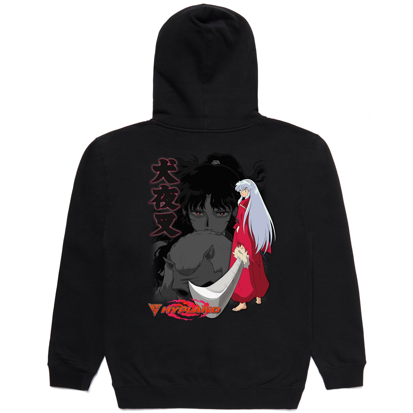 INUYASHA FLAME HOODIE (BLACK)