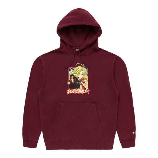 YYH KARASU STAR HOODIE (MAROON)