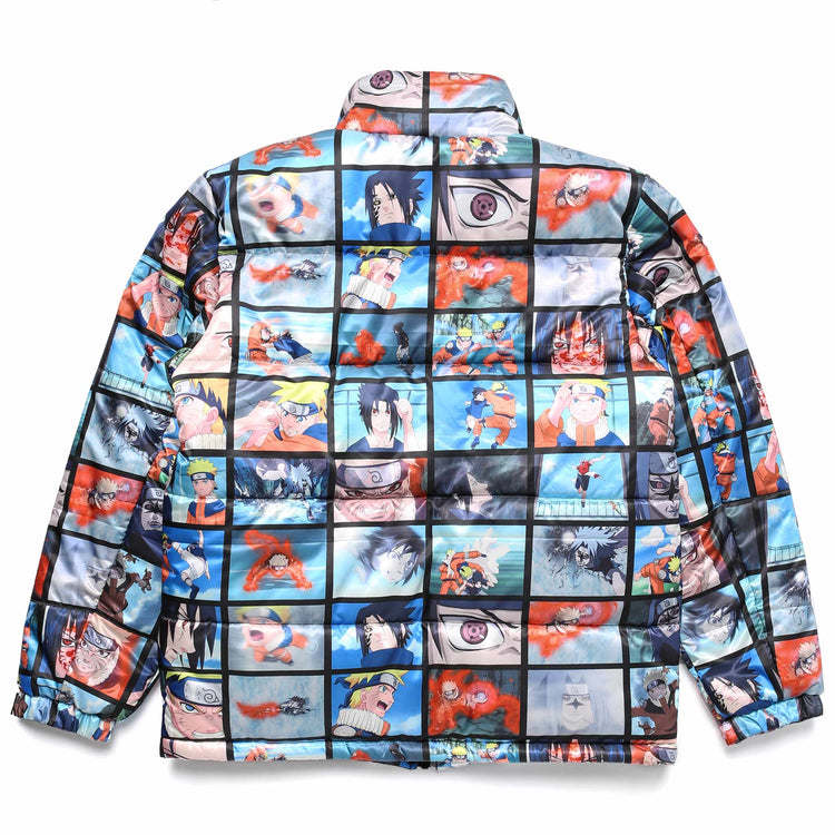 NARUTO VS SASUKE SCENES PUFFER JACKET (MULTI)