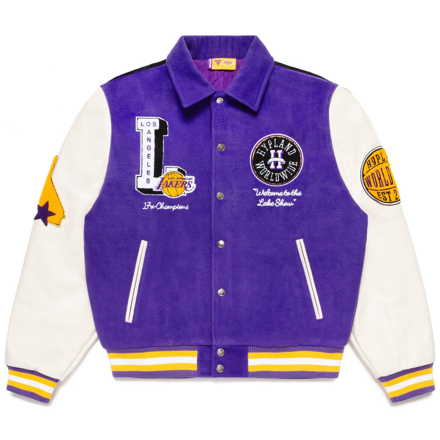 Hypland NBA Washington Wizards Varsity Jacket (Navy) Medium