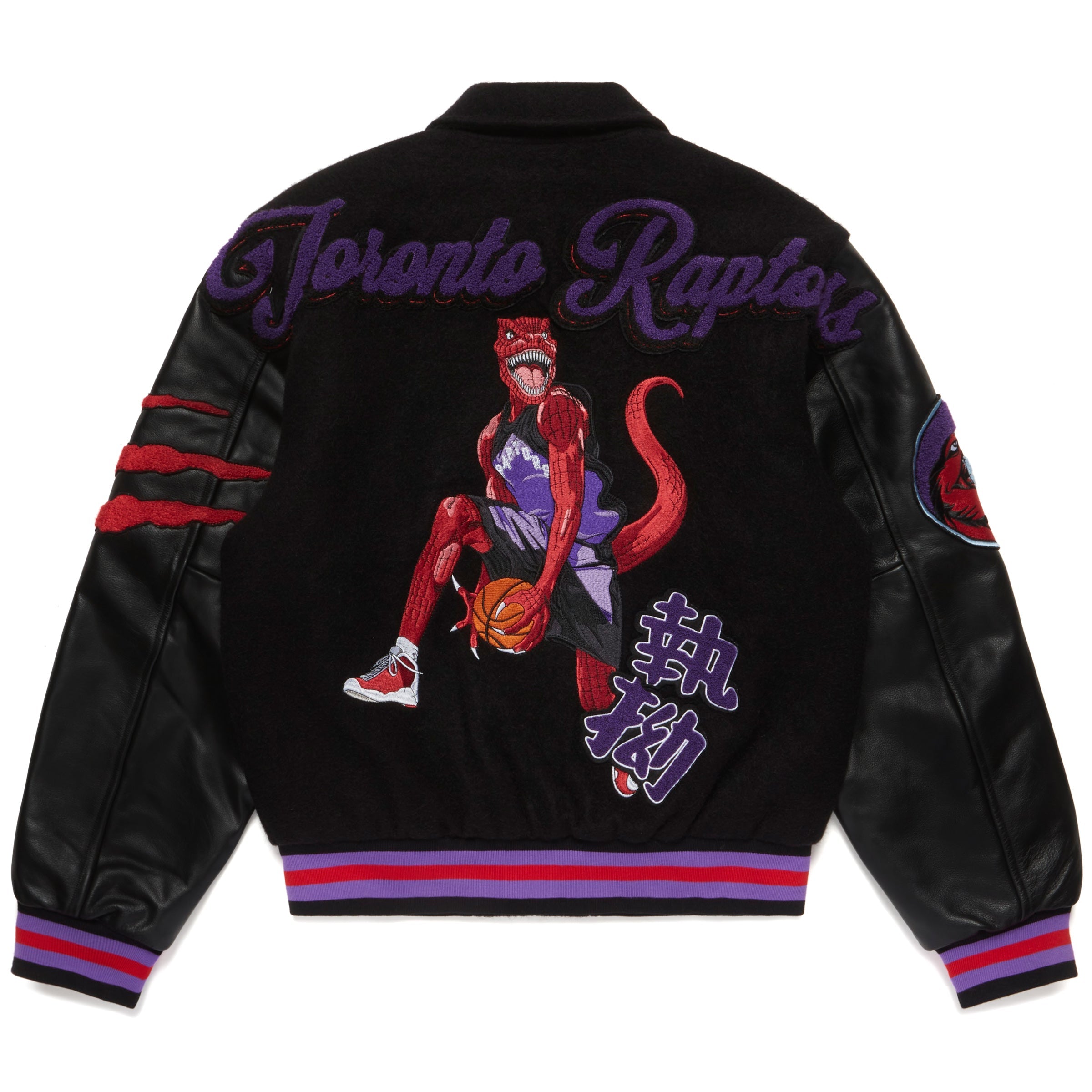 Toronto raptors leather online jacket