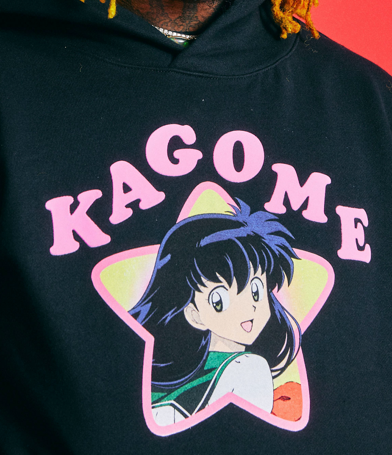 INUYASHA KAGOME FAN CLUB HOODIE (BLACK)