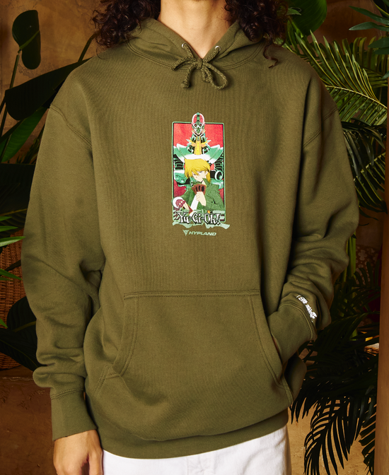 YUGIOH JOEY JINZO HOODIE (OLIVE) – Hypland