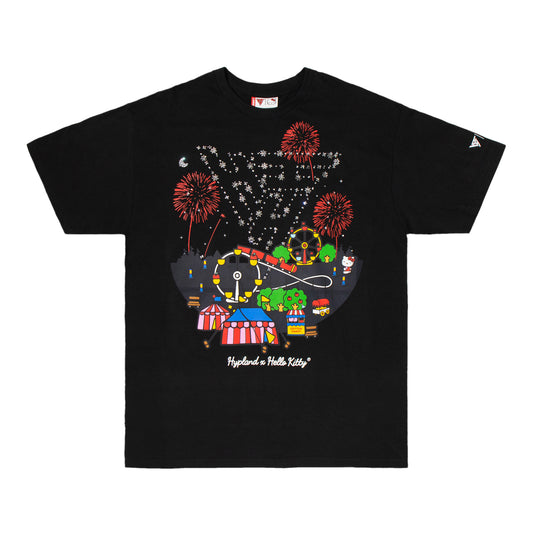HELLO KITTY CELEBRATION RHINE STONE SHIRT (BLACK)