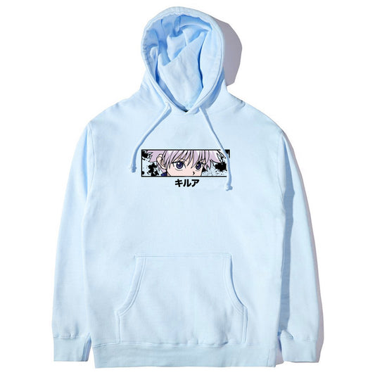 HXH KILLUA EYES HOODIE (POWDER BLUE)